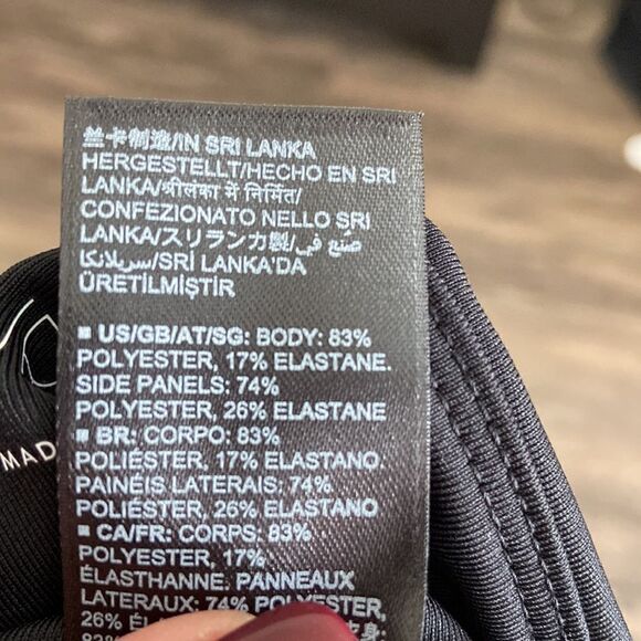 Aurique Brand High Waist Legging Mesh Panels & Black with White trim NWOT Sz Xs - Picture 11 of 11